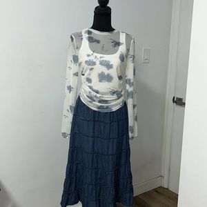 Metrowear Skirt  by: Metro Wear set off 3  two tops and Skirt